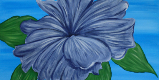 Blue Flower painting