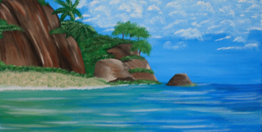 Tropical Ocean Cliff