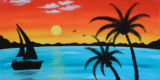 Tropical Sailboat
