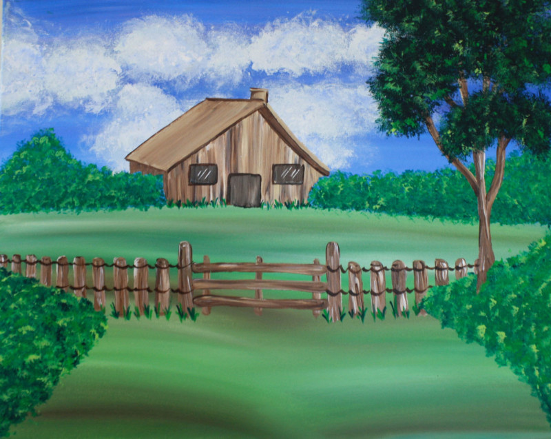 Country Cottage Paint Party Farm