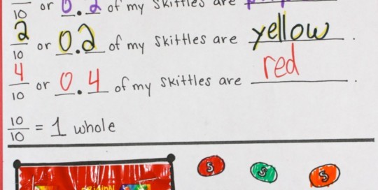 Skittle Decimals & Fractions