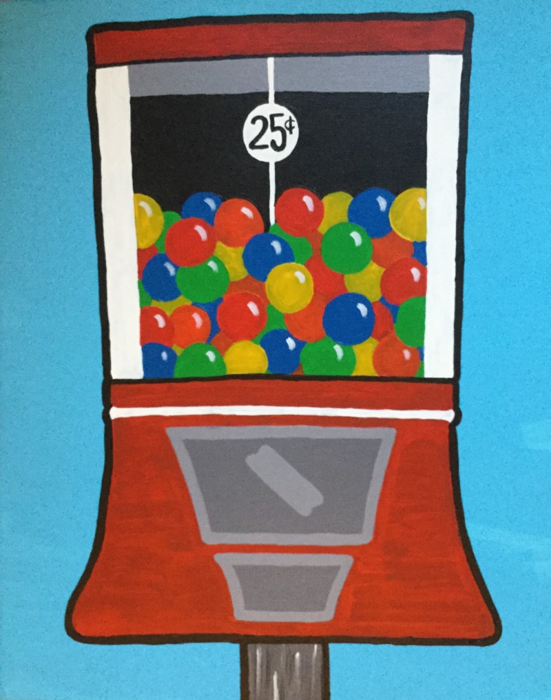 Gumball Machine at Paint Party Farm