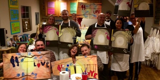 Couples Paint and Sip
