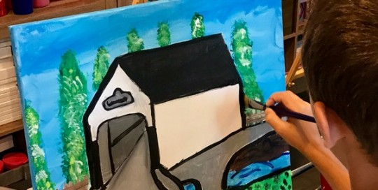 Covered Bridge Painting
