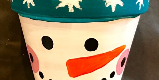 Snowman Pots