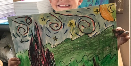 Starry Night Watercolor
