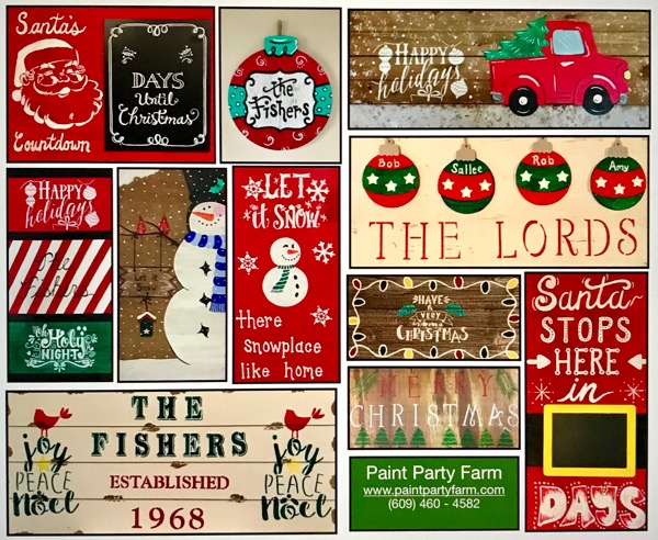 7:00 - 9:00pm Public Christmas in July Wood Sign Session $35