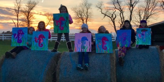 Seahorses at Dusk