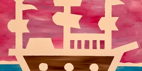 Taped Pirate Ship