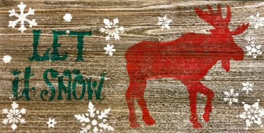 Snowy Moose