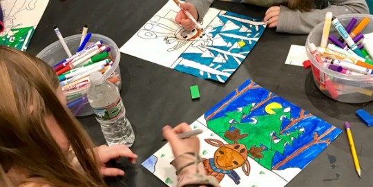 Coloring Our Moose