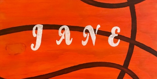 Wooden Basketball Sign