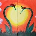 10:00 - 12:00am Mother and Daughter/Son Paired Canvas ~ Two for $30