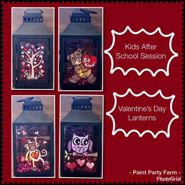 4:15 - 5:45pm Kids After School Valentine’s Day Lanterns $23