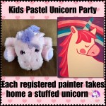 5:15 - 6:45pm Kids Pastel Unicorn Painting and Pizza Party