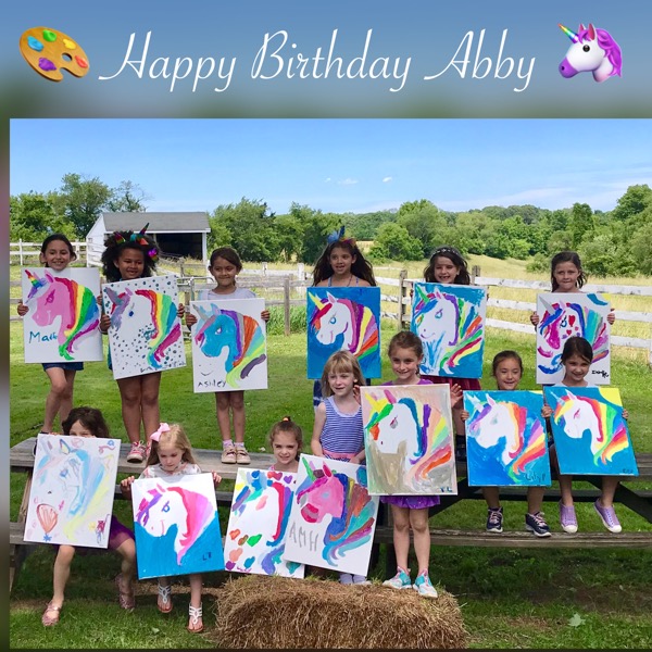 A Kids Painting Birthday Party at Home Makes Unforgettable Fun • KBM D3signs