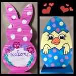 11:00 - 12:30pm Paired Mom/Dad and Me Wooden Bunny and Easter Egg Session ~ $45/Pair