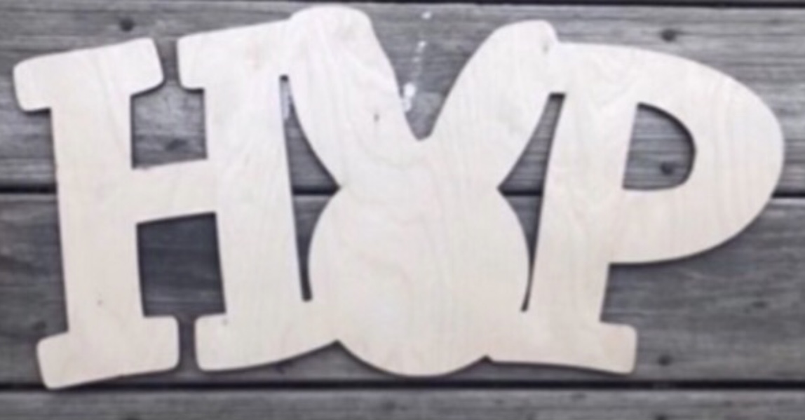 EATS PTO Fundraiser Take Home Kit #4 ~ Wooden Bunny HOP