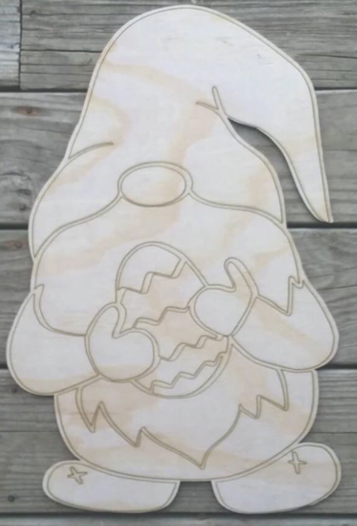 EATS PTO Fundraiser Take Home Kit #1 ~ Wooden Easter Gnome