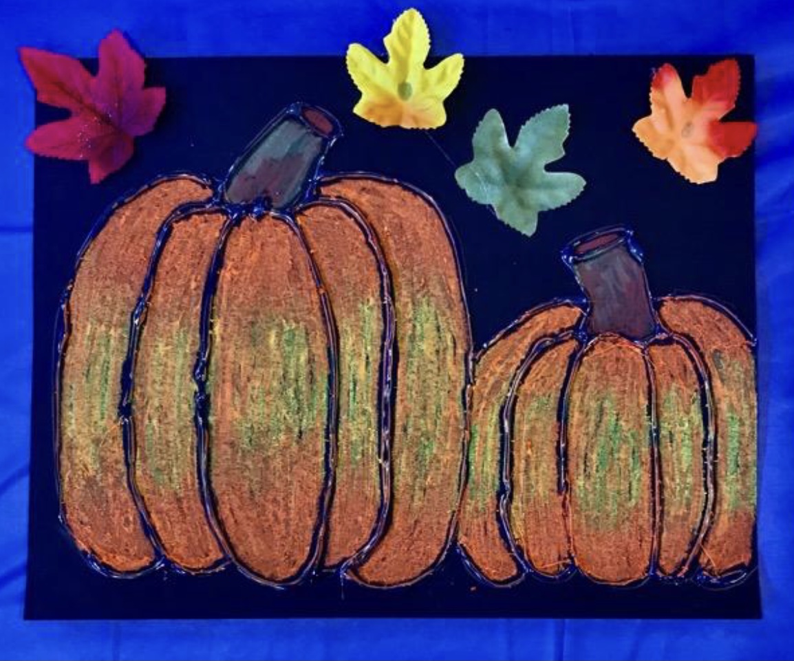 4:00 - 5:15pm Kid's (K - 8) After School Oil Pastel Pumpkin Session
