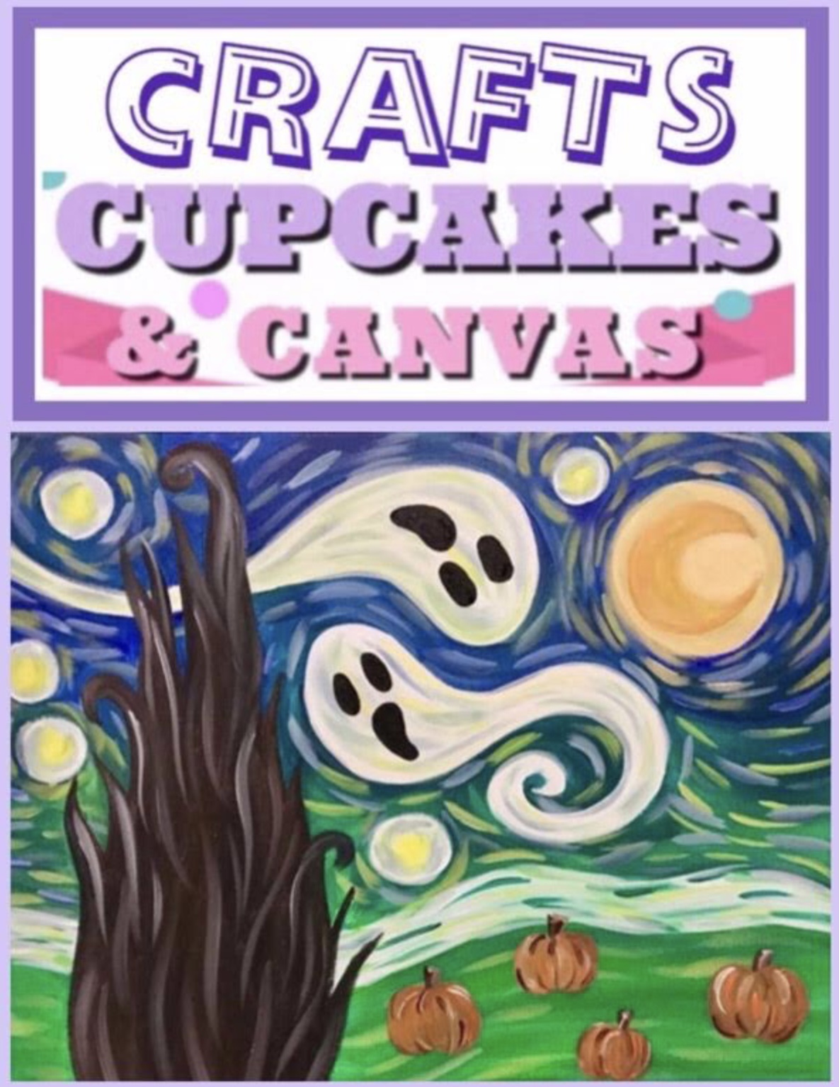 5:30 - 8:00pm Kids Night Out ~ Crafts, Canvas & Cupcakes