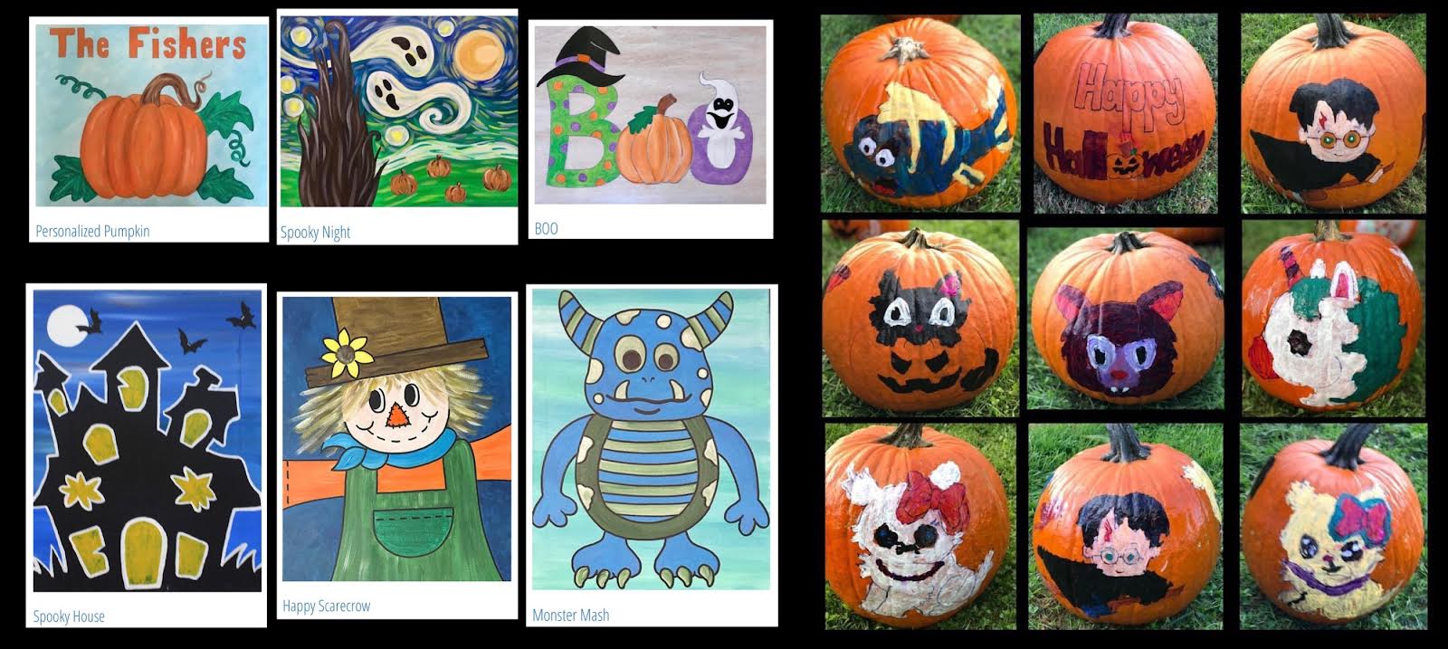 3:00 - 5:00pm Kids Pumpkin Painting and Canvas Paint Session