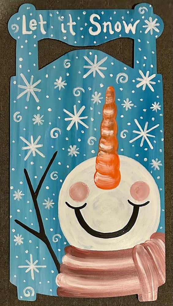 4:15 – 5:30pm Kids Holiday Canvas Paint Session (Ages 6 – 13
