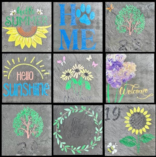 6:30 - 8:00pm Public (BYOB) Garden Slate Paint Session
