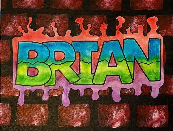 3:00 - 4:30pm Kids Graffiti Art Canvas Session (Grades K - 8)